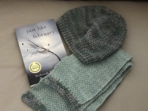 knitting a scarf and hat, writing a novel